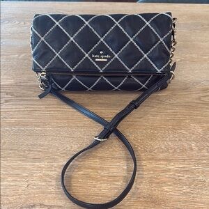 Kate Spade Black Quilted Crossbody Bag